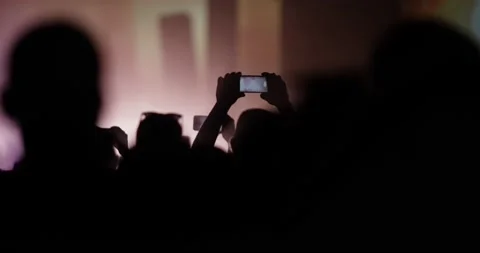 Abstract silhouette people in a crowd wi... | Stock Video | Pond5