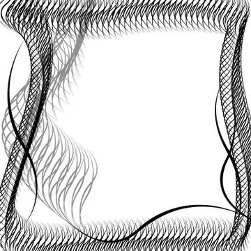 Abstract silhouette of wavy patterns Stock Illustration