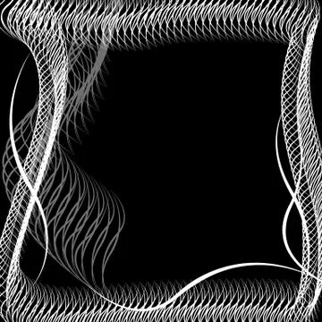 Abstract silhouette of wavy patterns Stock Illustration