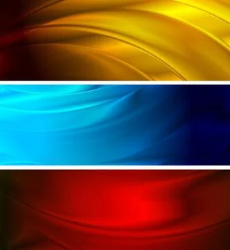 Abstract silk banners (NO gradient mesh Abstract silk banners (NO gradient... 写真素材