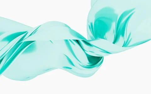 Abstract silk fabric design element, silk background, 3d rendering. Stock Illustration