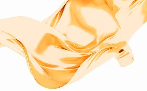 Abstract silk fabric design element, silk background, 3d rendering. Stock Illustration