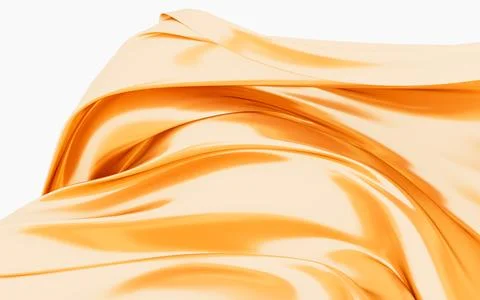 Abstract silk fabric design element, silk background, 3d rendering. Stock Illustration