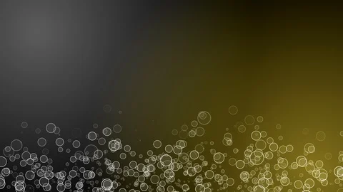 Abstract silver and yellow background of moving bubbles, looped animation Stock Footage 120804016