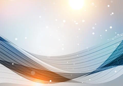 Abstract silver background with bright elements Stock Illustration