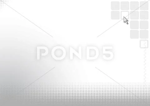 Abstract silver background with computer cursor Stock Illustration
