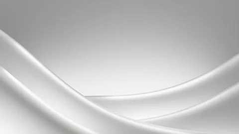 Abstract Silver Background with Fluid Curves and Smooth Gradients Stock Footage 305259948