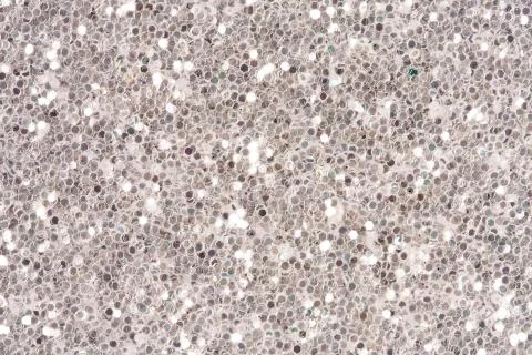 Abstract silver background from glitter. Stock Photos