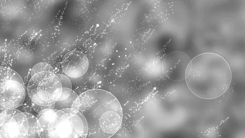 Abstract Silver Christmas motion background. White round glitter bokeh Stock Footage 83690628