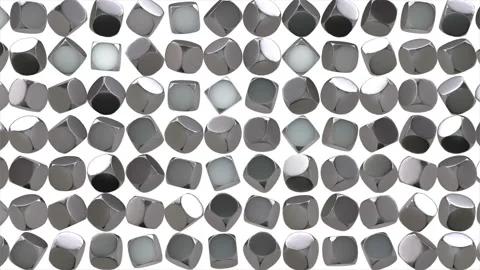 Abstract silver cube geometric surface. Stock Footage 97943330