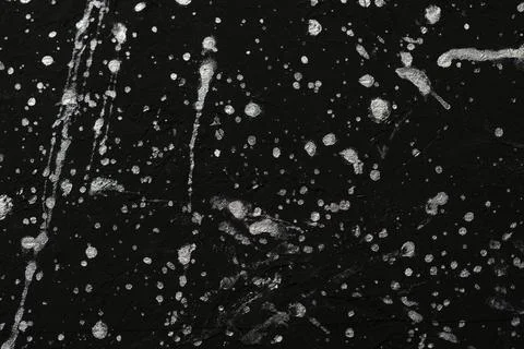 Abstract silver drops explosion on black background Foto stock