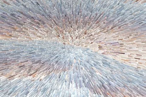 Abstract silver extrusion blocks. Technology, growth background. Copy space Stockillustratie