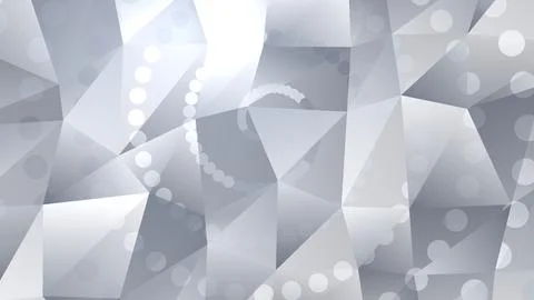 Abstract silver geometric background with light effects Stock Illustration