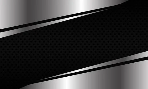 Abstract silver gray circle mesh background Stock Illustration