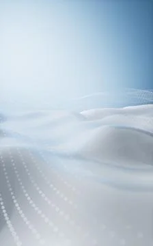 Abstract silver gray waves, smooth curves, gradient background. Minimalist .. Foto stock
