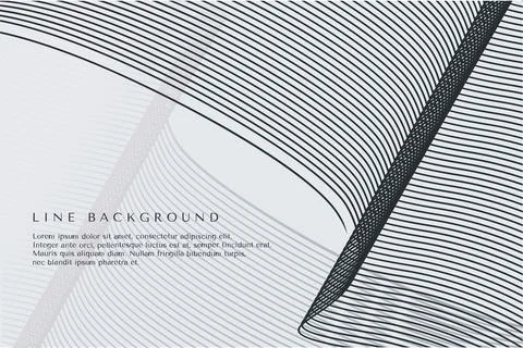 Abstract silver lines wave background. Blend line technology wallpaper. Stock Illustration