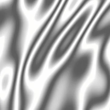 Abstract Silver Liquid Metal Texture Background with Wavy Flowing Ripples Stock Illustration