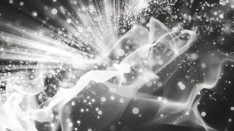 Abstract silver motion particles. Видео 71651909