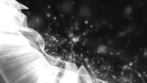 Abstract silver motion particles. Video stock 71652157