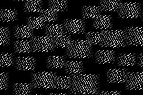 Abstract Silver Spiral Seamless Pattern on Black Stock Illustration