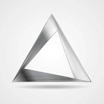 Abstract silver triangle logo design Abstract silver triangle logo vector ... Stock Photos