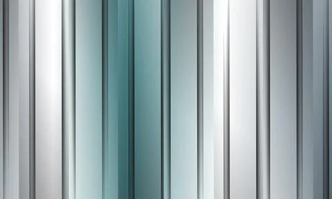 Abstract silver vertical geometric stripe lines background. dynamic techie cyber Stock Illustration