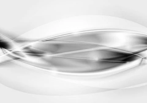 Abstract silver waves. Eps 10 vector template Abstract silver waves. Eps 1... Stock Photos
