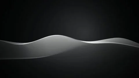 Abstract Silver Wavy Line Background with Grid Texture Loop Stock Footage 342248698