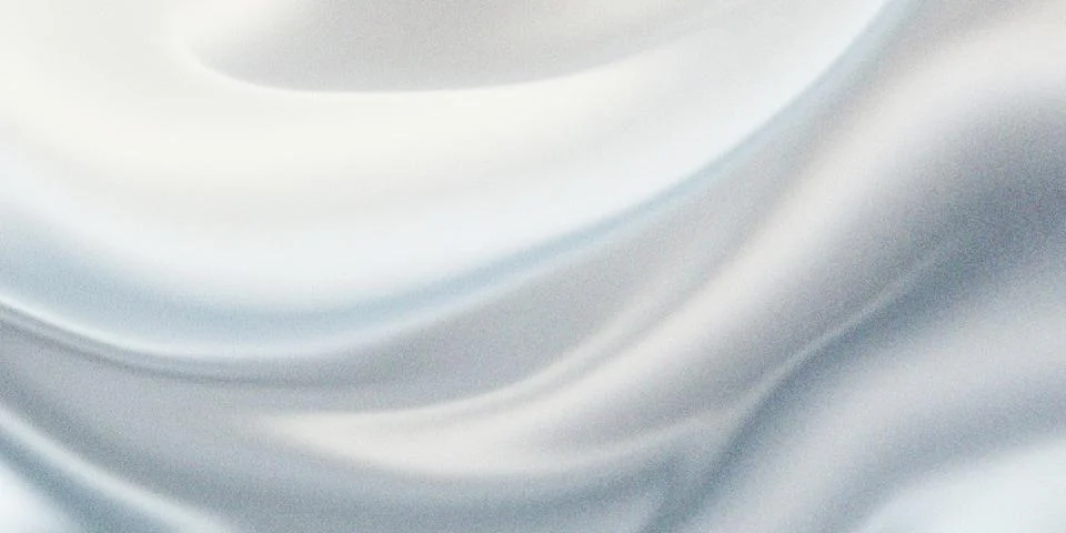 Abstract Silver White Fluid Gradient Background with Soft Waves Stock Illustration