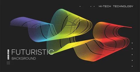 Abstract simple background. Abstract background with gradient dynamic lines. イラスト素材