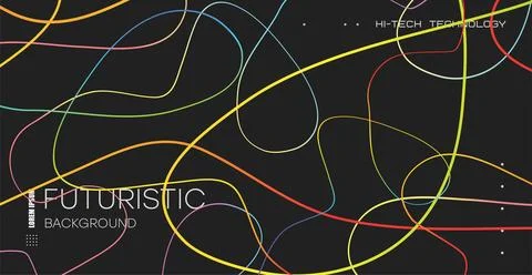 Abstract simple background. Abstract background with gradient dynamic lines. Stock Illustration