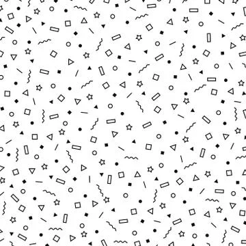 Abstract simple black element of geometric pattern design background. Stock Illustration