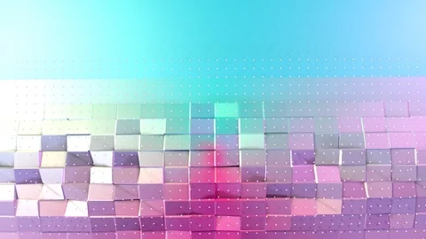 Abstract simple blue pink low poly 3d surface Stock Footage 85670447