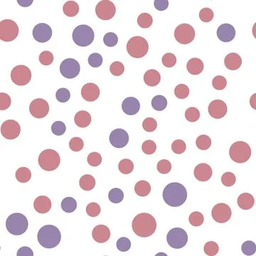 Abstract simple circles seamless pattern. Minimalistic elements wallpaper. Illustrazione stock