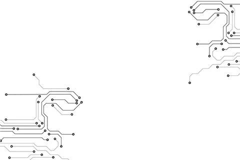 Abstract Simple Circuit Board Blank Copy Space Vector Illustrazione stock
