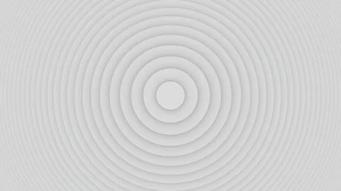 Abstract Simple Concentric White Circle Rings Slowly Expanding Inward Illustrazione stock