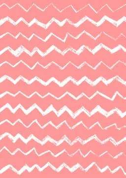 Abstract simple cool background with zigzag stripes, broken lines, waves, bru Stock Illustration
