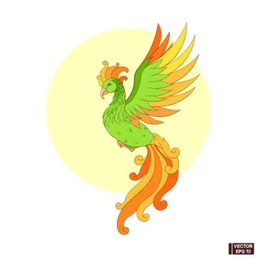 Abstract simple exotic bird. Иллюстрация