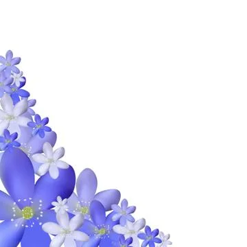 Abstract Simple Flower Pattern Background Illustrazione stock