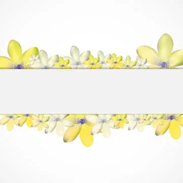 Abstract Simple Flower Pattern Background Stock Illustration