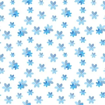 Abstract Simple Flower Seamless Pattern Background Illustrazione stock