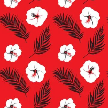 Abstract Simple Flower Seamless Pattern Background Illustrazione stock