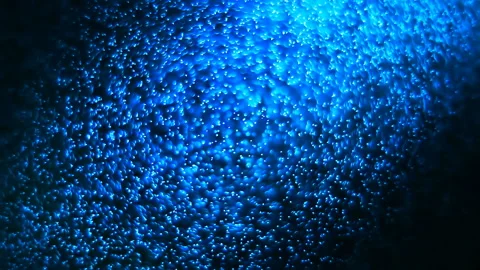 Abstract Simple Fluid Blue Particles Background Stock Footage 154804917