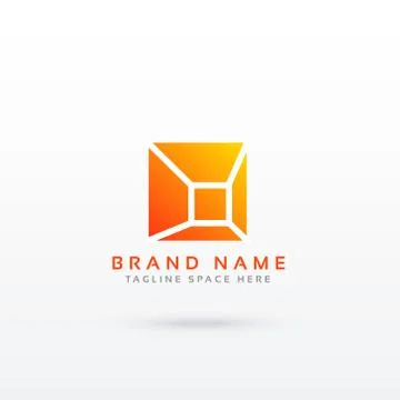 Abstract simple geometric logo design Stock Illustration