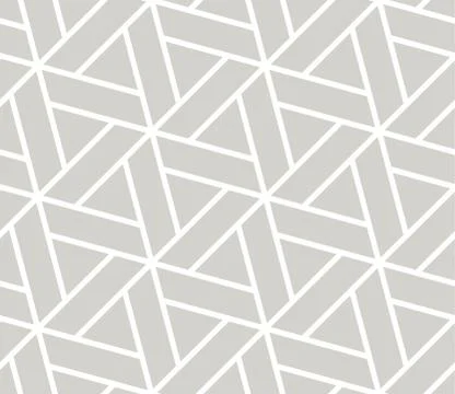 Abstract simple geometric vector seamless pattern with white line triangular Stock Illustration