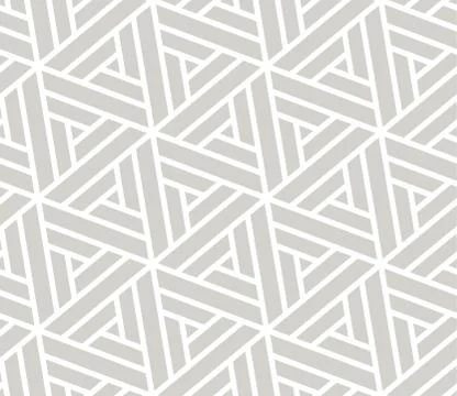 Abstract simple geometric vector seamless pattern with white line triangular Stock Illustration