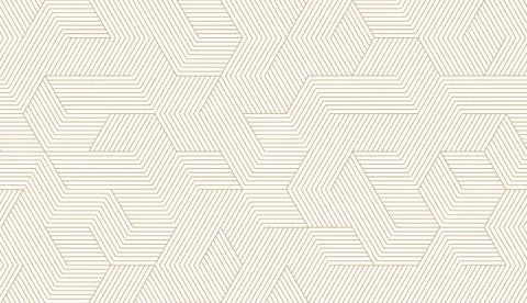 Abstract simple geometric vector seamless pattern with gold line texture on Stock Illustration