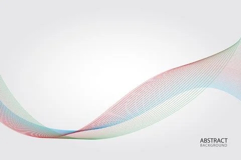 Abstract simple geometric vector seamless pattern with Red green blue lines text Stock Illustration