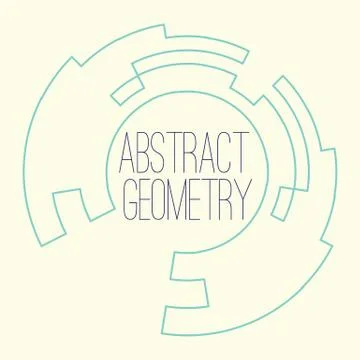 Abstract simple geometry figure for your text, logo Illustrazione stock