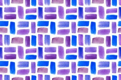 Abstract simple geometry repeat pattern in classic blue color on the white ba Illustrazione stock